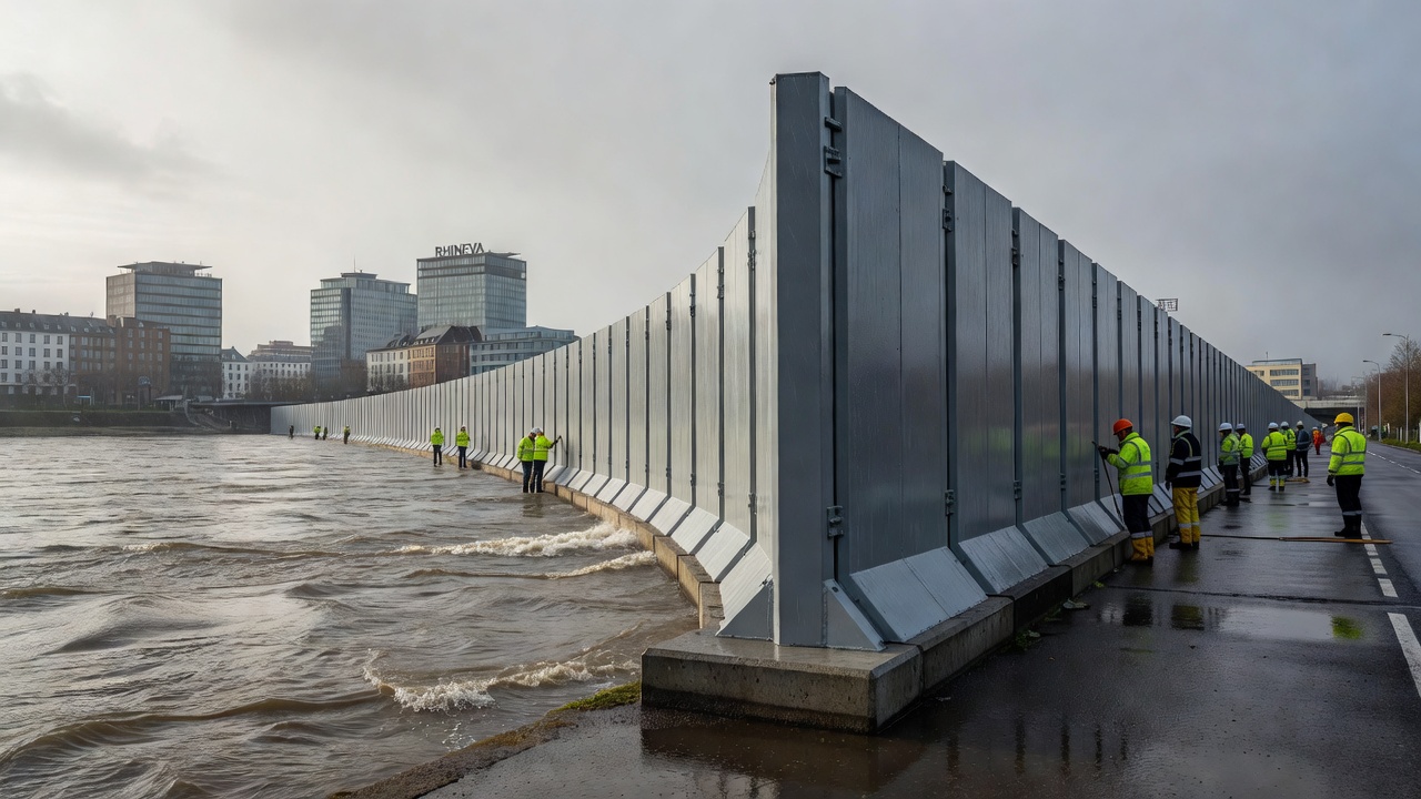 Rhineva Flood Barriers Strengthened After Storm